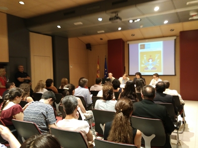 Público asistente a la presentación en la sede del Injuve en Madrid