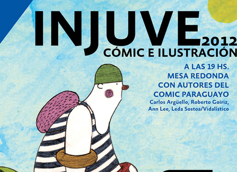 Detalle del cartel de la Exposición Cómic e Ilustración Injuve en Asunción