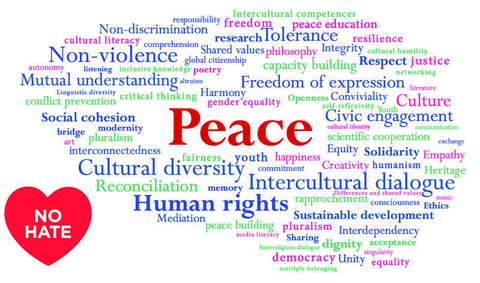 Mosaico por la Paz, Unesco y No Hate