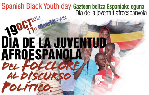 Cartel del Día de la Juventud Afroespañola