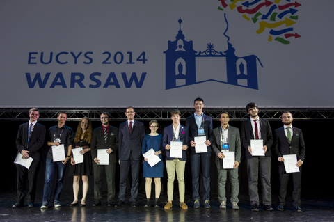 Premiados en el Certamen europeo Jovenes Investigadores 2014 en Varsovia