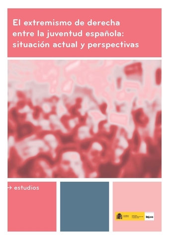 Portada del Estudio Injuve sobre el extremismo de derecha entre la juventud española: Situación actual y perspectivas