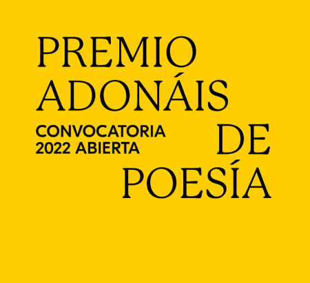 Imagen Premio Adonáis de Poesía 2022