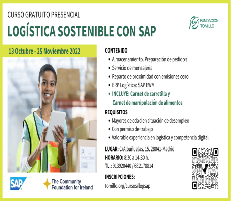 Imagen Curso gratuito Logística Sostenible con SAP. Fundación Tomillo