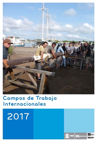 Portada del folleto informativo Campos de Trabajo Internacionales 2017