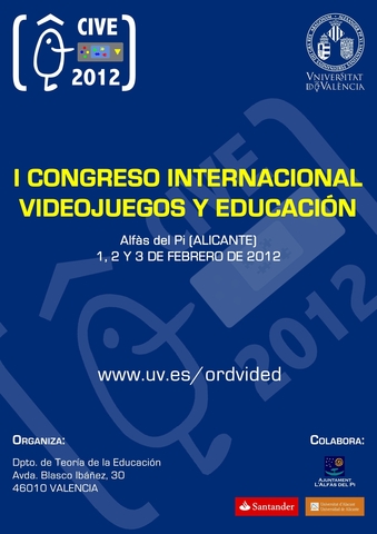 Cartel del I Congreso Internacional Videojuegos y Educación