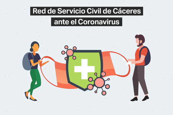 Red de servicio Civil de Cáceres ante el coronavirus