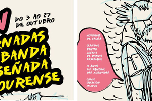 Cartel de las XXV Xornadas de Banda Deseñada de Ourense