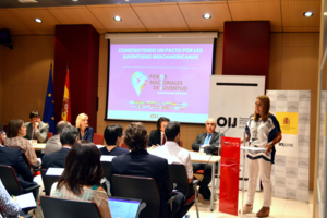 La secretaria de Estado de Igualdad y Servicios Sociales, Susana Camarero, en la inauguración del Foro Nacional de Juventud en España